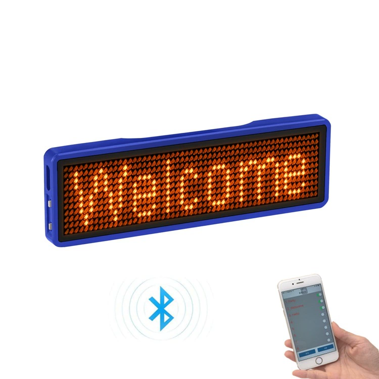 Bluetooth LED грудная карта оптом на заказ можно заряжать LED электронная грудная карта Word экран Didi вино потомство предложение грудная карта