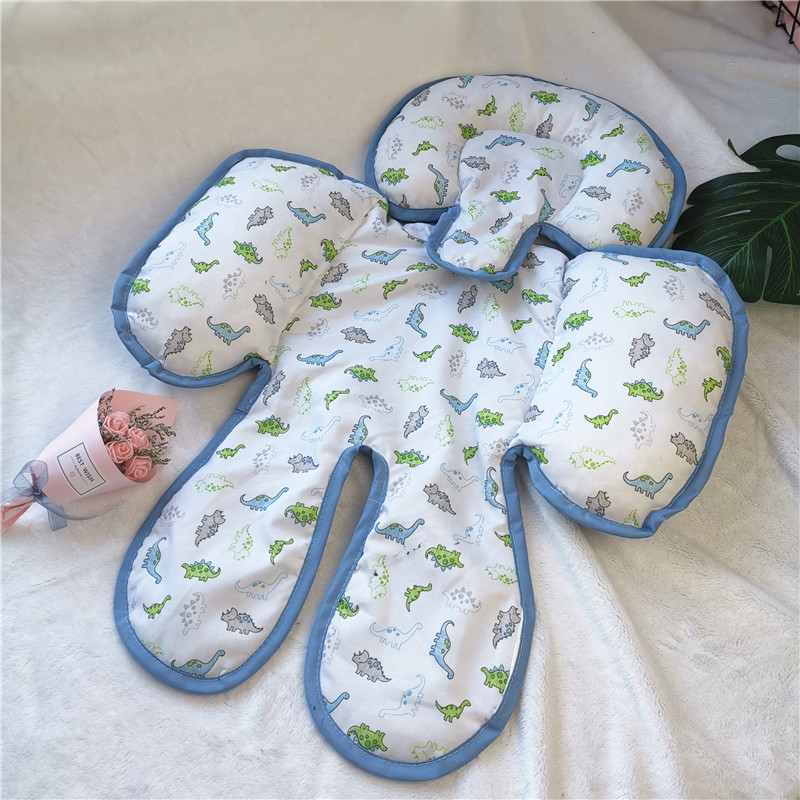 工厂定制跨境热销儿童安全座椅垫婴儿推车垫双面可用提篮垫可拆卸|ms