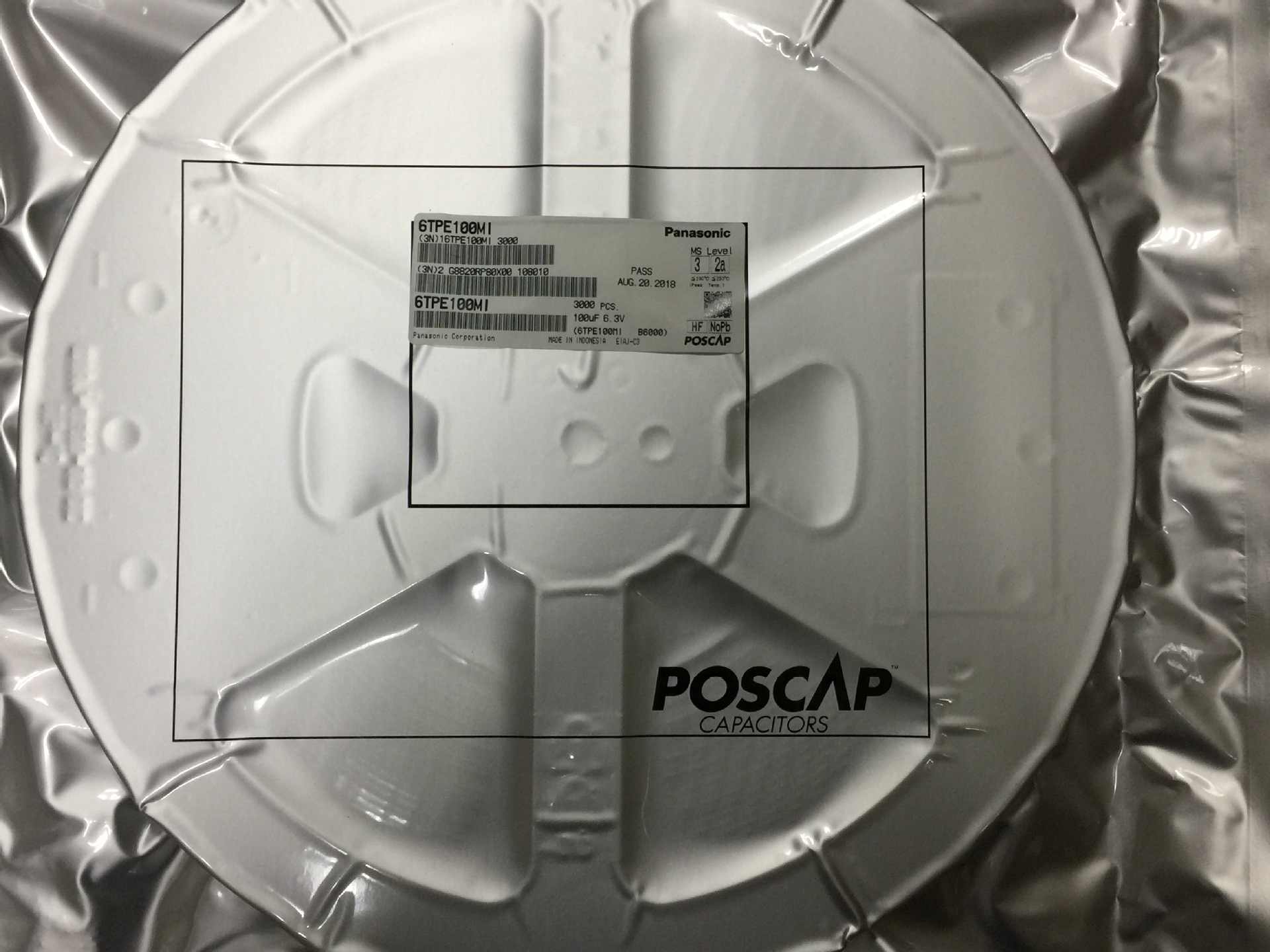 现货供应Panasonic固态电容6TPE100MI