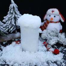 人造仿真假雪花圣诞装饰品兑水变雪粉仿真雪花人造雪粉人工雪