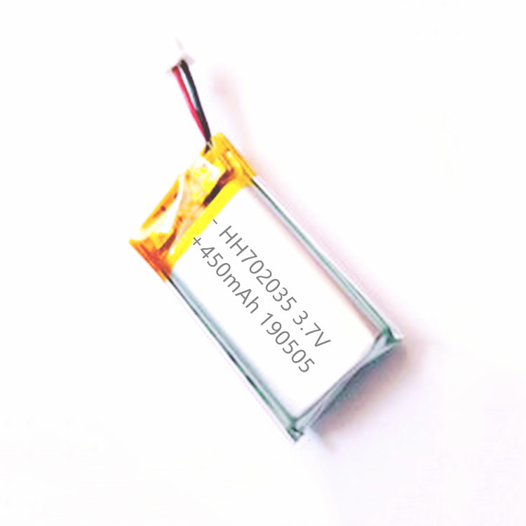 厂家直销702035聚合物锂电池720350/450mah锂离子3.7V充电电池