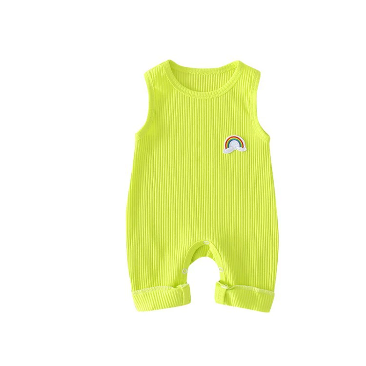Children's summer thin pajama romper sleeveless, cotton, sizes 66–100 cm (3 years approx)