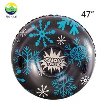 亚马逊直供充气滑雪圈 成人冬季户外滑雪玩具 PVC单人充气滑雪圈