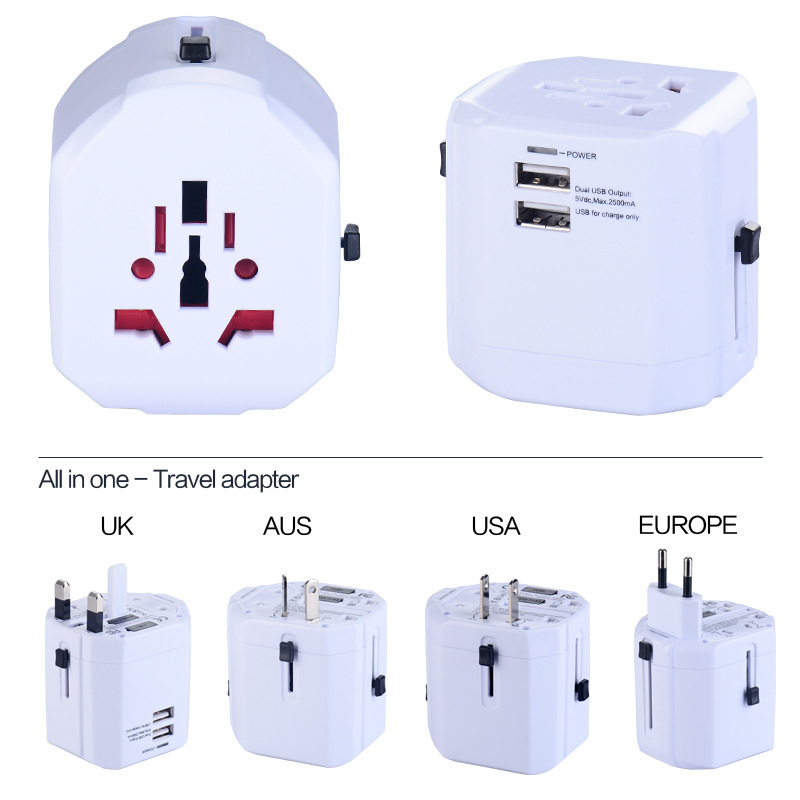 多功能转换插头4USB转换插头 转换插座 礼品赠品转换插头旅游套装
