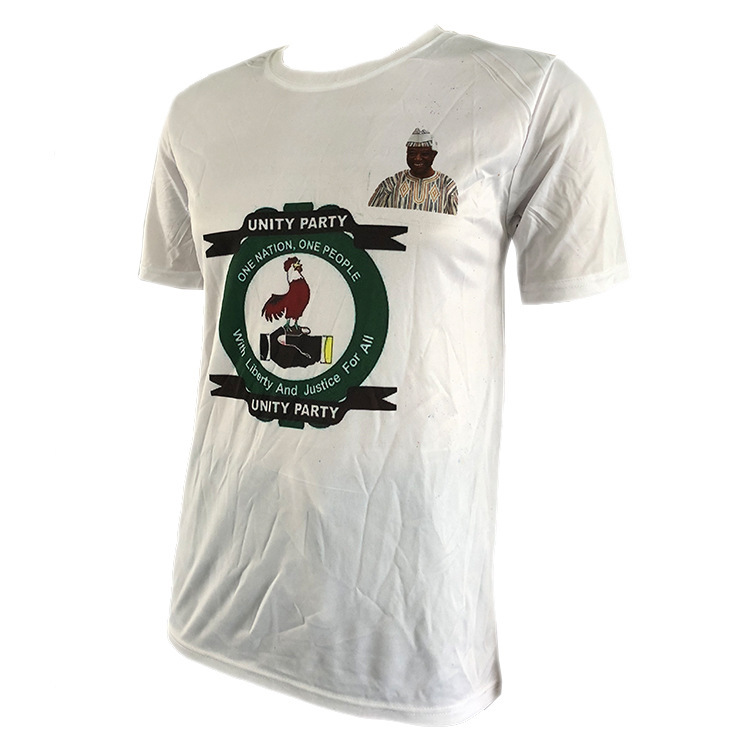 Polyester T-shirt manufacturers a large number of election canvassing publicity T-shirts sold at low prices