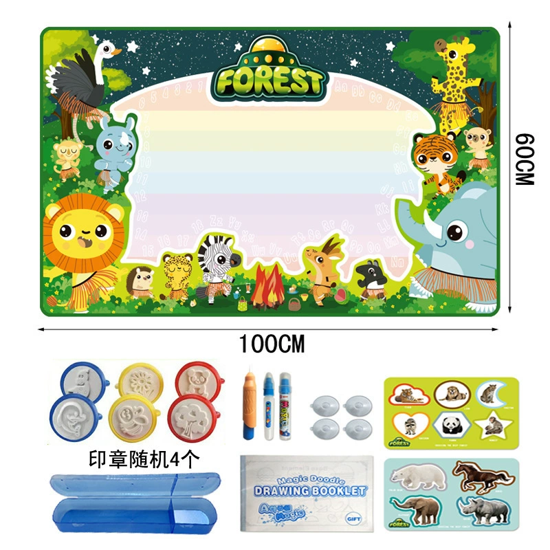 Большая канва для воды, игрушечная живопись, 7 цветов, граффити