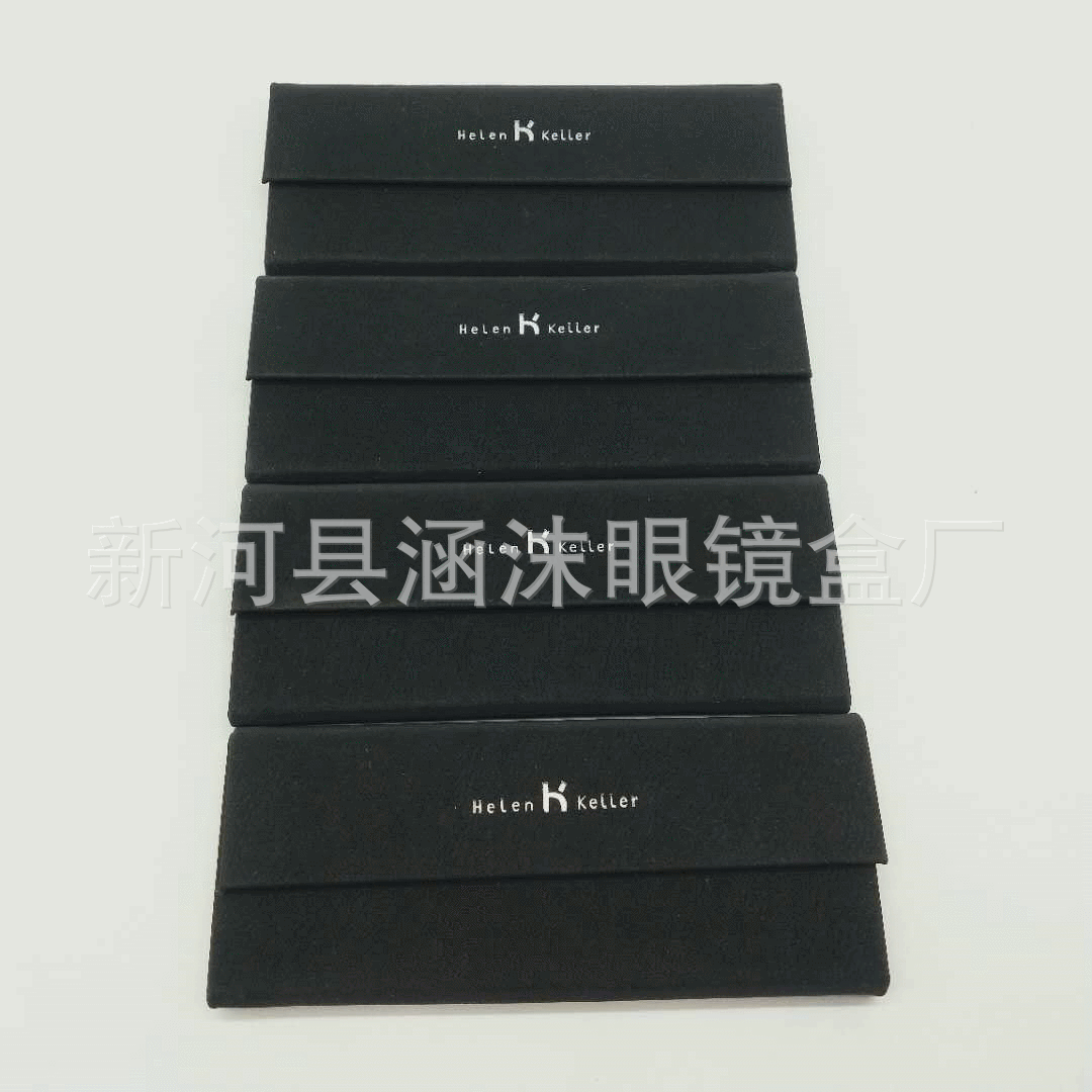 三角折叠眼镜盒太阳镜墨镜盒 太阳镜墨镜收纳盒 便携手工眼镜盒