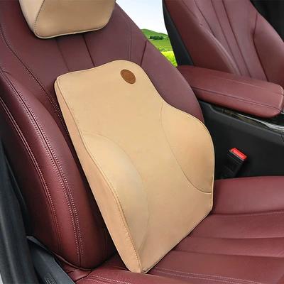 Waist support Car Waist Cushion - pure-beige-waist-1