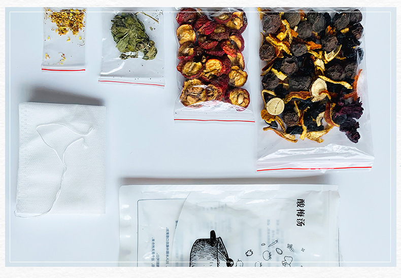 Sour Plum Drink Soup Pack (Suan Mei Tang) — Old-Fashioned Herbal Soup Mix with Osmanthus, 100g details