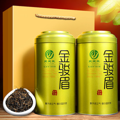 網紅供貨 聚天禾金駿眉紅茶2罐500g鐵觀音茶葉高山小種鐵罐禮袋裝