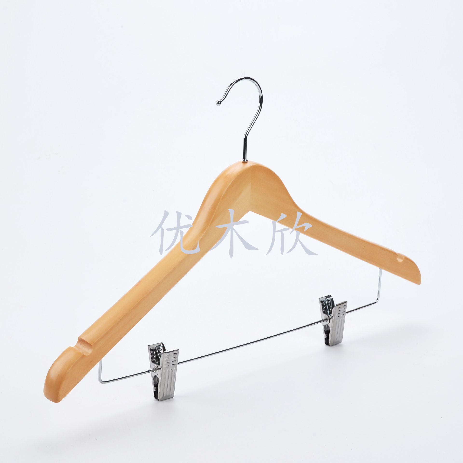 Source manufacturer supply C30 round hook wooden hanger strap clip…