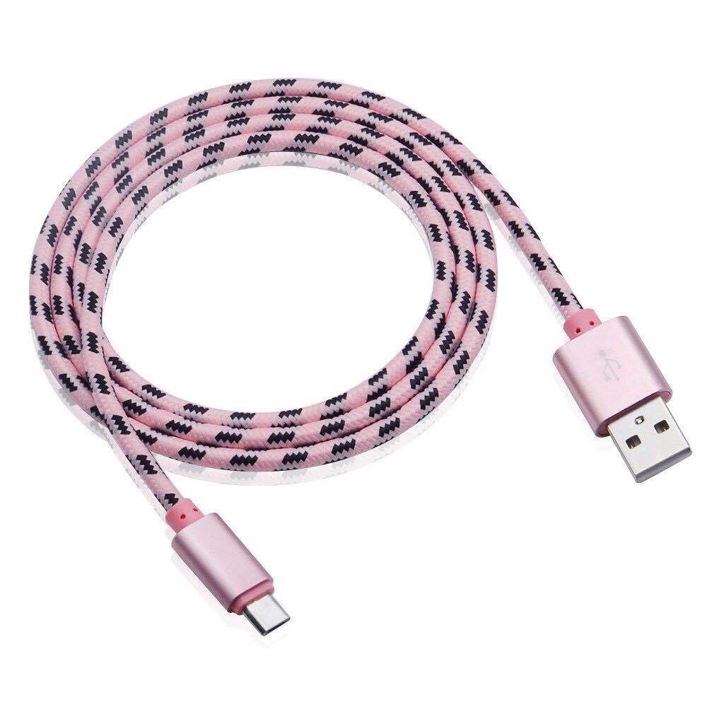 2A tiger patterned checkered aluminum alloy data suitable for Apple Android Type-C123m fast charging cable_voghion.com