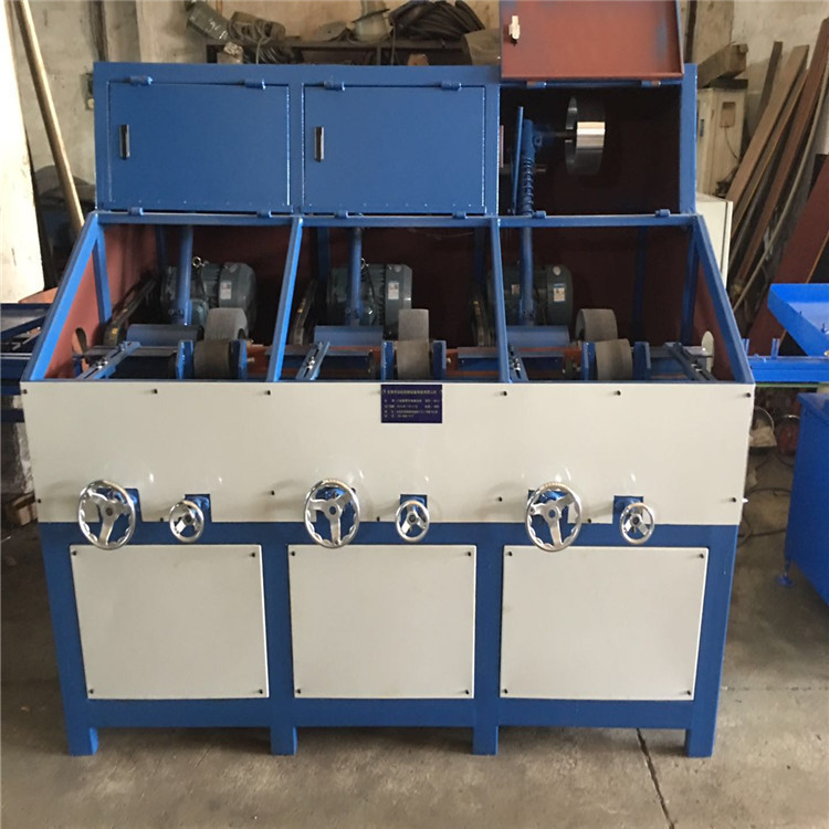 三组圆管抛光机 高效率自动抛光机 小型拉丝机 自动上下料