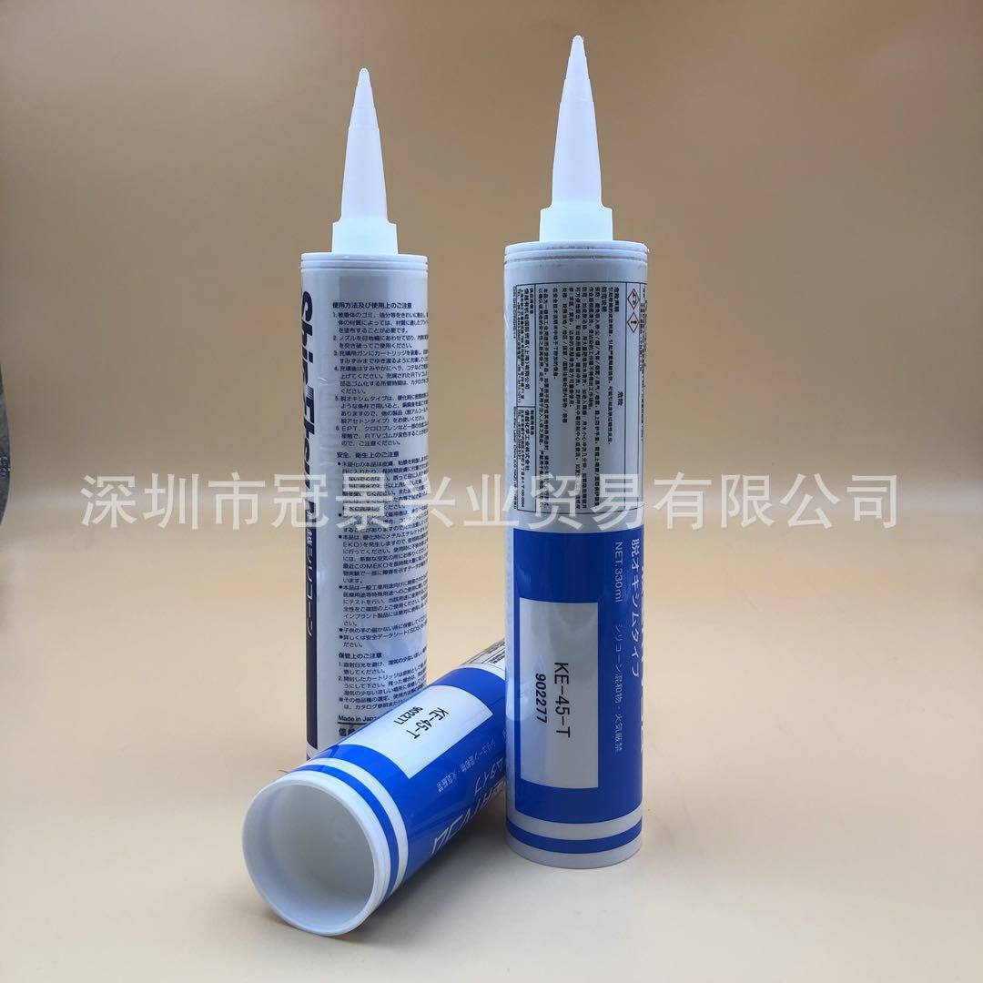 供应原装日本信越KE-45-T 透明电子密封胶 330ml/支 现货