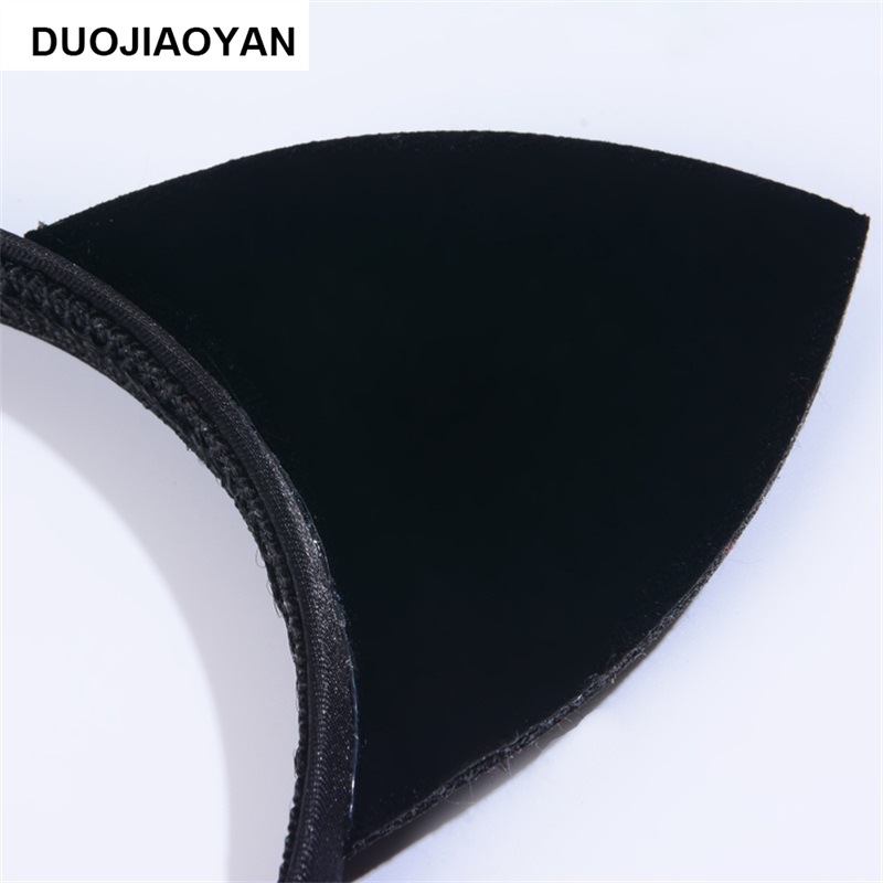 New Sexy Black Flocking Cat Ears Headband Wholesale display picture 3