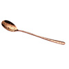Tableware 304 stainless steel Korean long -handle colorful spoon spoon, titanium plating thickened long handle fork, restaurant hotel tableware