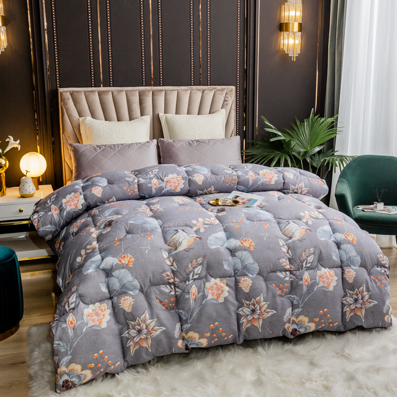 微商网红爆款团购被子 春秋被单双人羽丝绒酒店冬被芯 厂家批发