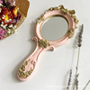 Handle, retro mirror, handheld resin for princess, wholesale, for beauty salons