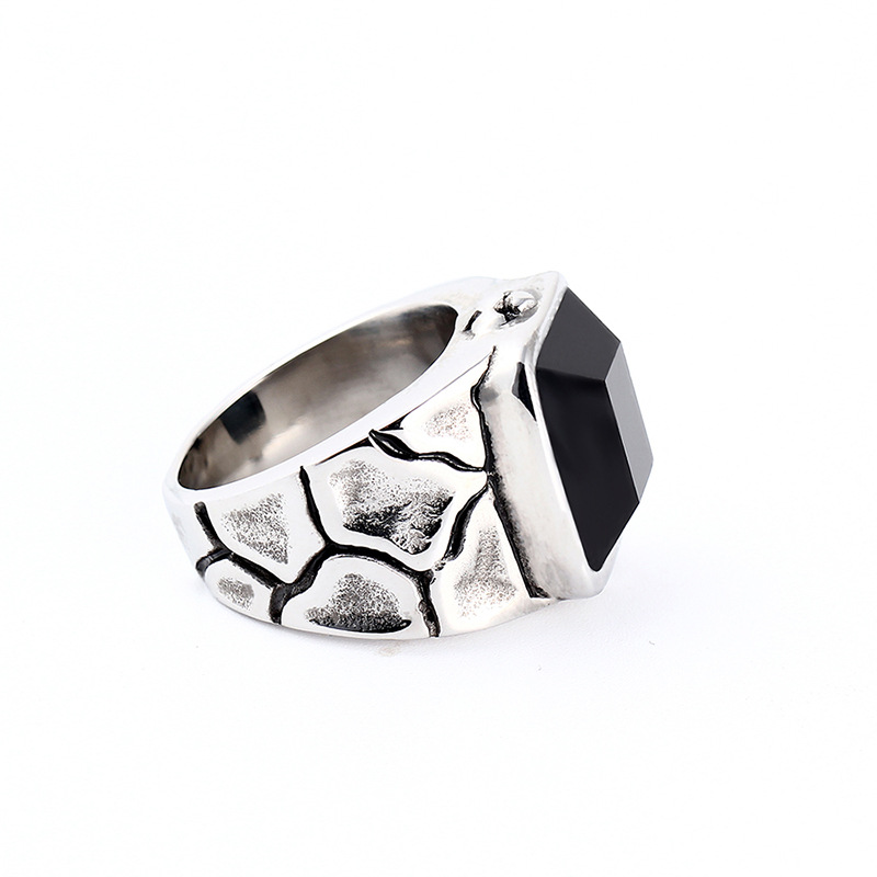 TitaniumStainless Steel Fashion Geometric Ring  Steel color8  Fine Jewelry NHIM1692Steelcolor8picture7
