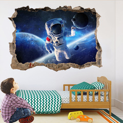 Kunshang Cross-Border New Starry Sky Planet Astronaut Wall Decal Living Room Bedroom Children's Room 3D Decorative Painting KS6700