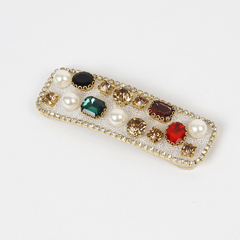 Colorful Diamond Retro Hair Clip display picture 5