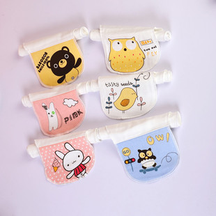 4 layers 32*24 cotton gauze baby sweat towel children cartoon baby sweat towel pad back towel wholesale