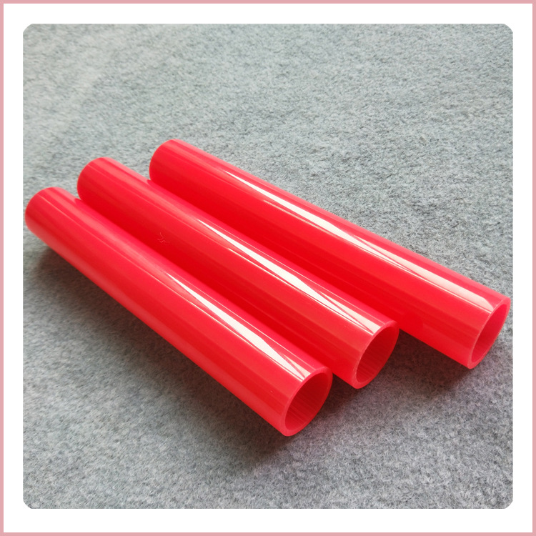 厂家直供红色pvc圆形包装管塑胶管价格优惠量大从优pvc管