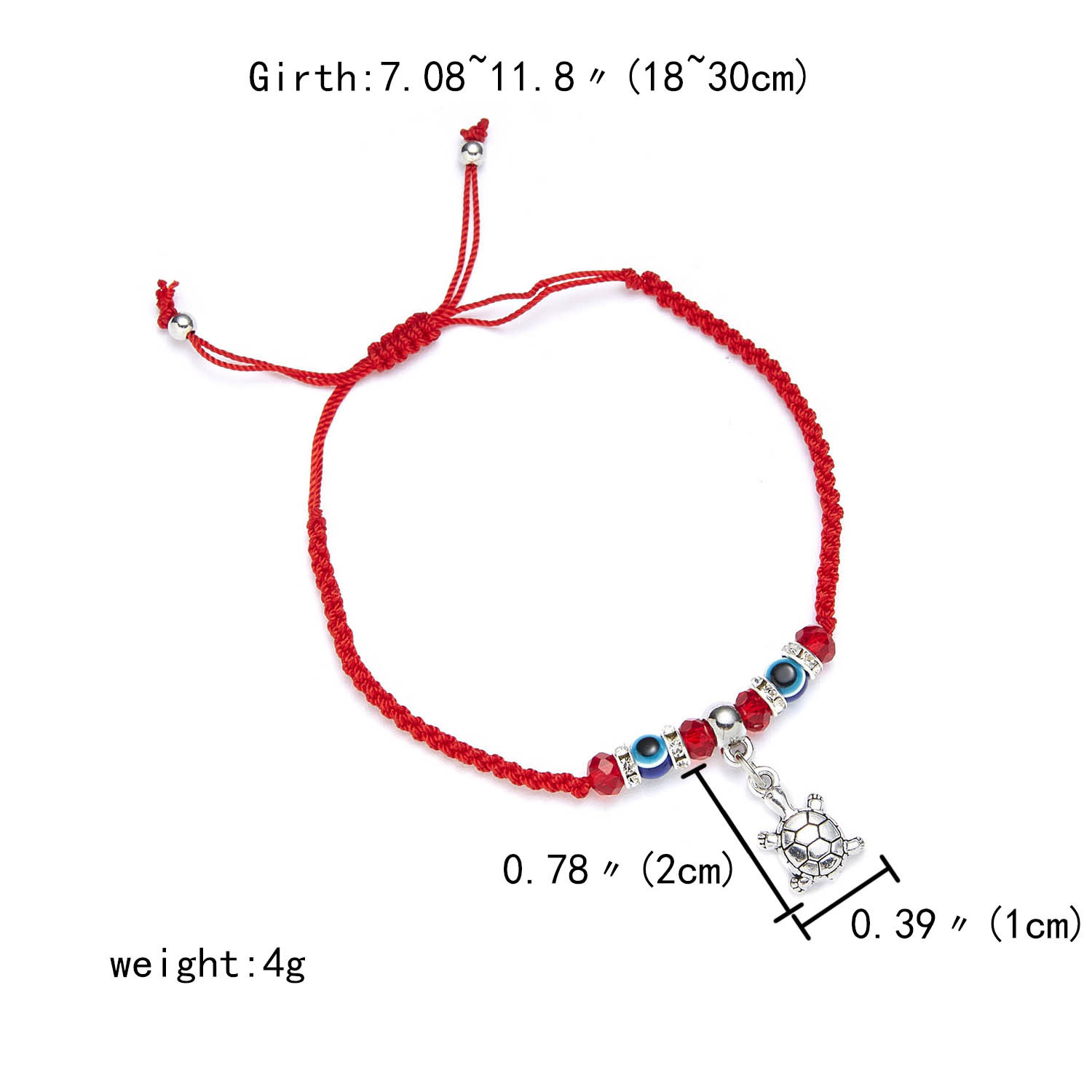 Mode Auge Legierung Glas Seil Flechten Frau Armbänder display picture 3