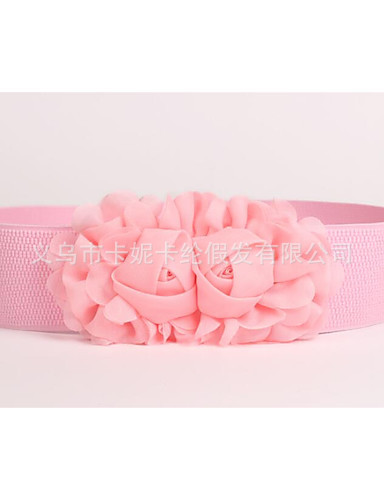 Cinturón tallado de moda hermoso estilo retro cinturón de cuero exterior