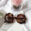 Children's fashionable sunglasses flower-shaped, glasses solar-powered suitable for men and women, Korean style, flowered