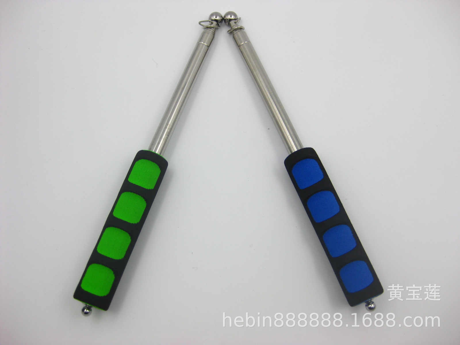 批发1.6米加厚指纹形海绵豪华型导游旗杆，可选配旗帜，现货供应