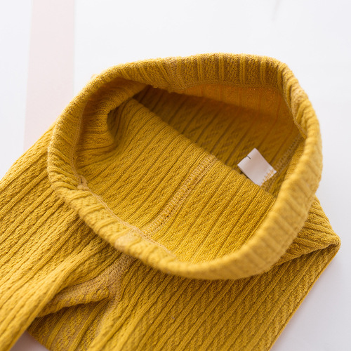 Korean version of the reversible crotch 2 rabbit accessories for babies and toddlers baby leggings 3 vertical striped ear-hemmed 9-point pants