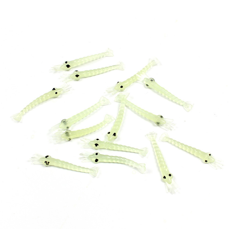 Artificial Soft Shrimp Lures  Sand Shrimp baits bass trout Fresh Water Fishing Lure