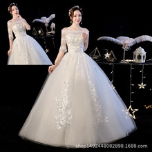 苏州虎丘显瘦大码简约婚纱礼服新娘结婚婚纱2025新款一字肩韩式