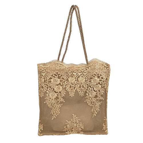Embroidered thread hollow frosted silk hot-selling straw handbag travel vacation seaside beach bag lace bag wholesale