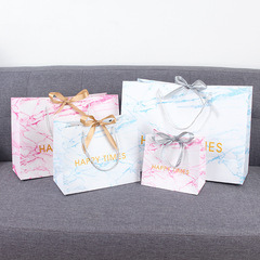 Marbled packaging bags, gift bags, business gift bags, wedding candy bags, printed clothing store paper bags