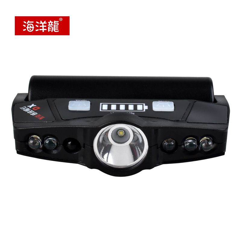 厂家批钓鱼感应头灯夜钓充电锂电强光超亮LED夹帽灯帽檐灯头戴式|ms