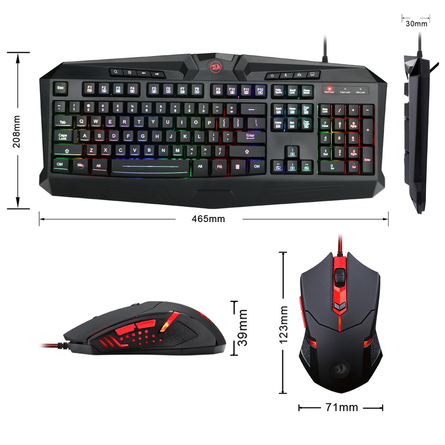 Gaming Keyboard and Mouse Set