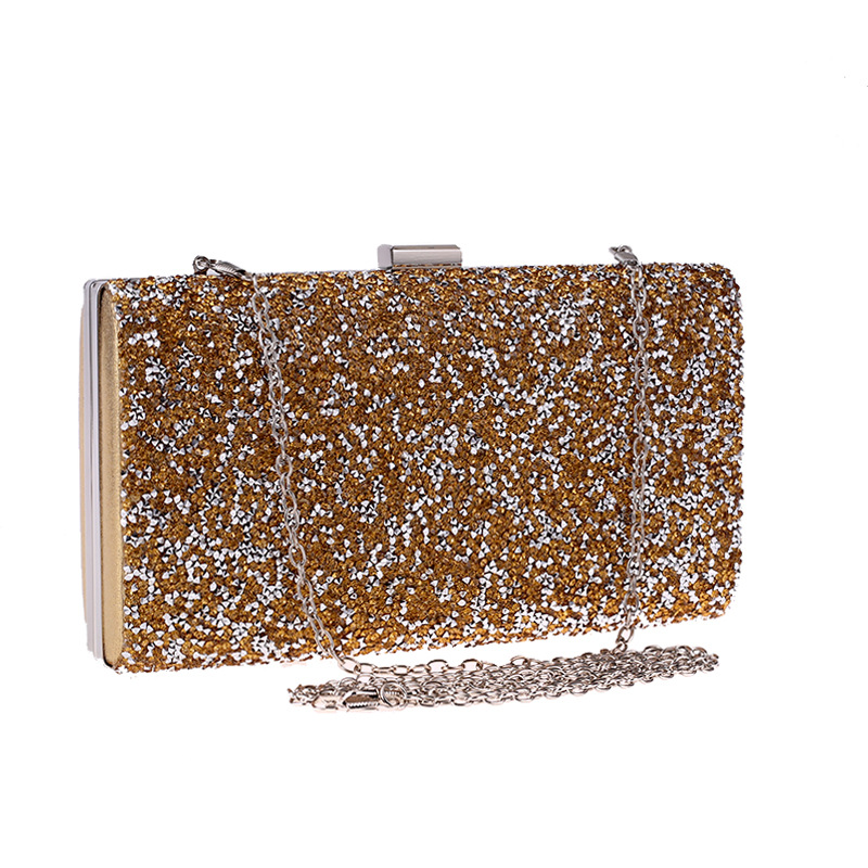 Dinner Bag With Diamonds Women's Clutch Bag Hard Box Small Square Bag Dress Banquet Bag display picture 9