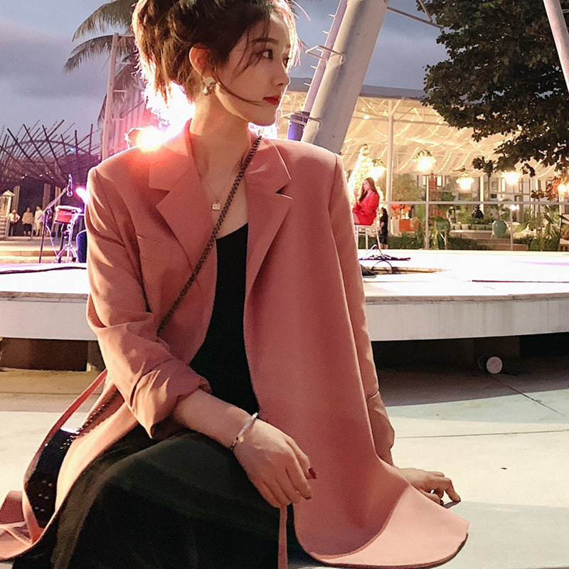 Tomatoes customized Retro Small suit coat Texture leisure time chic Net Red Korean Edition Easy coat