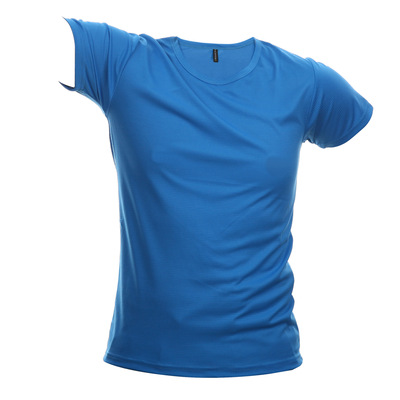 2019 new pattern man summer T-shirts Small squares Quick drying Short sleeved customized logo Night run Marathon customized