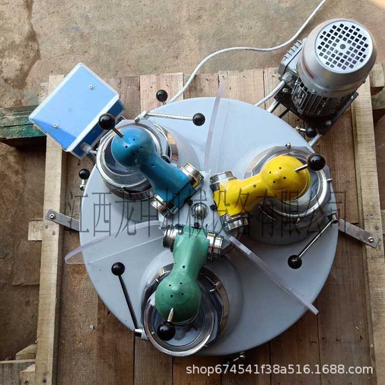 实验三头研磨机厂家 萤石矿做实验用什么材质的研磨钵制样效果好