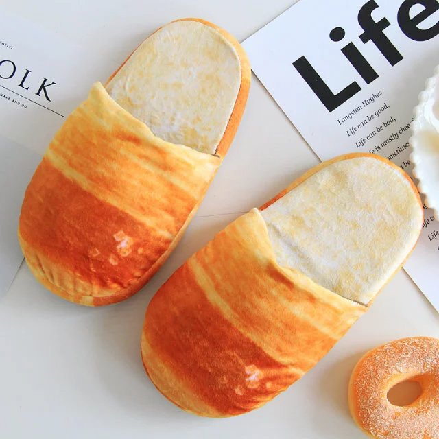 Wholesale Cartoon creative food bread toast winter soft bottom warm cotton slippers memory sponge sole cute Wholesale Cartoon creative food bread toast winter soft bottom warm cotton slippers memory sponge sole cute