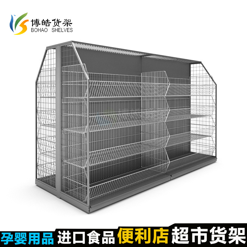 定 制款 商场超市货架货架 进口食品店货架 便利店零食货架