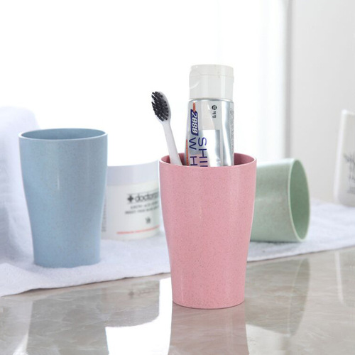 Creative and Simple Wheat Straw Cups, Toothbrush Cups, Toothpaste Cups, Household Oral Care Cups, Advertising Plastic Cups, Wholesale