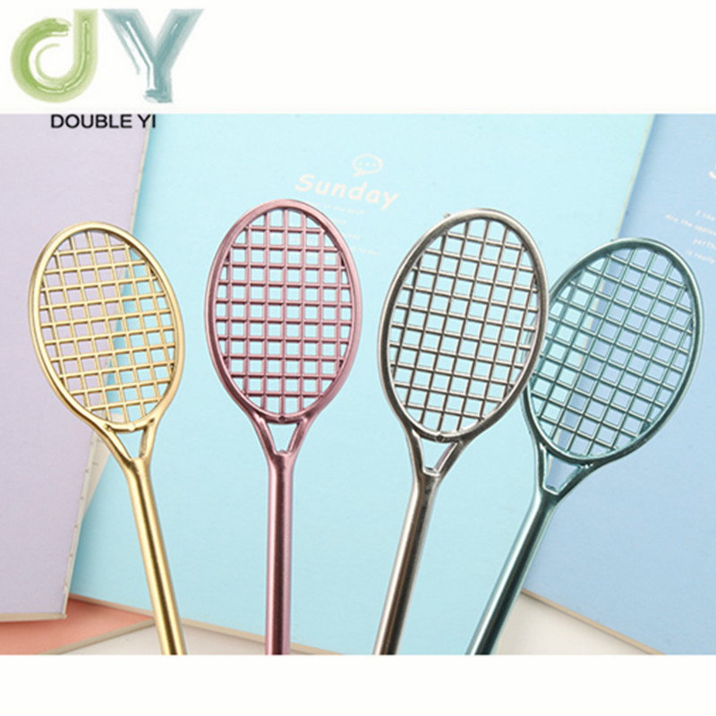 网球拍造型插套式水笔  可爱创意羽毛球拍中性笔水笔