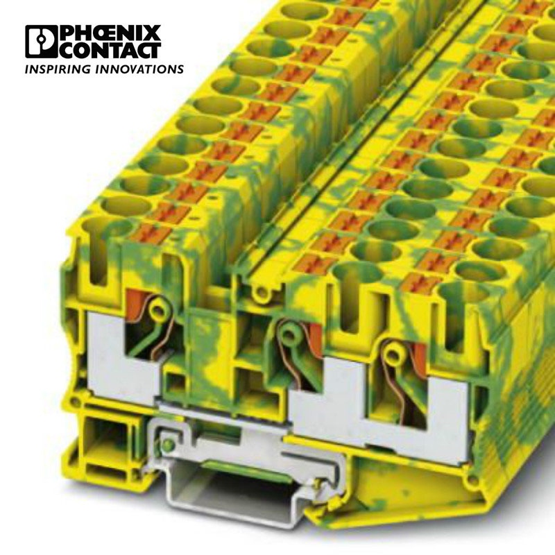 菲尼克斯 接地端子10平方直插式凤凰端子 PT 10-TWIN-PE-3208745