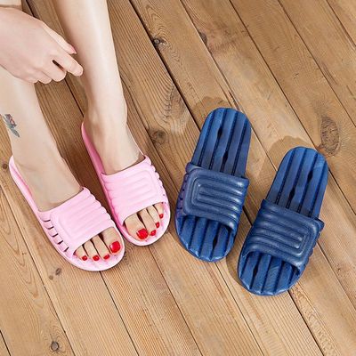 夏季家居拖鞋室内防滑浴室男女拖鞋女式平底凉拖韩版漏水拖鞋批发