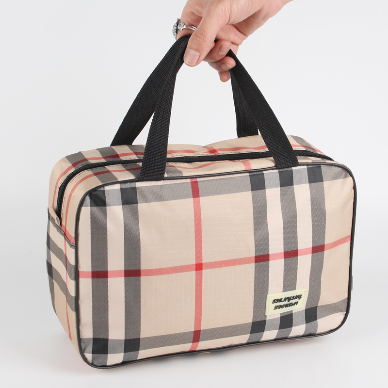 Plaid Bath Bag Bath Bag Bath Bag Women's Bath Bag Men's Bath Bag Waterproof Bath Bag Travel Storage Bag