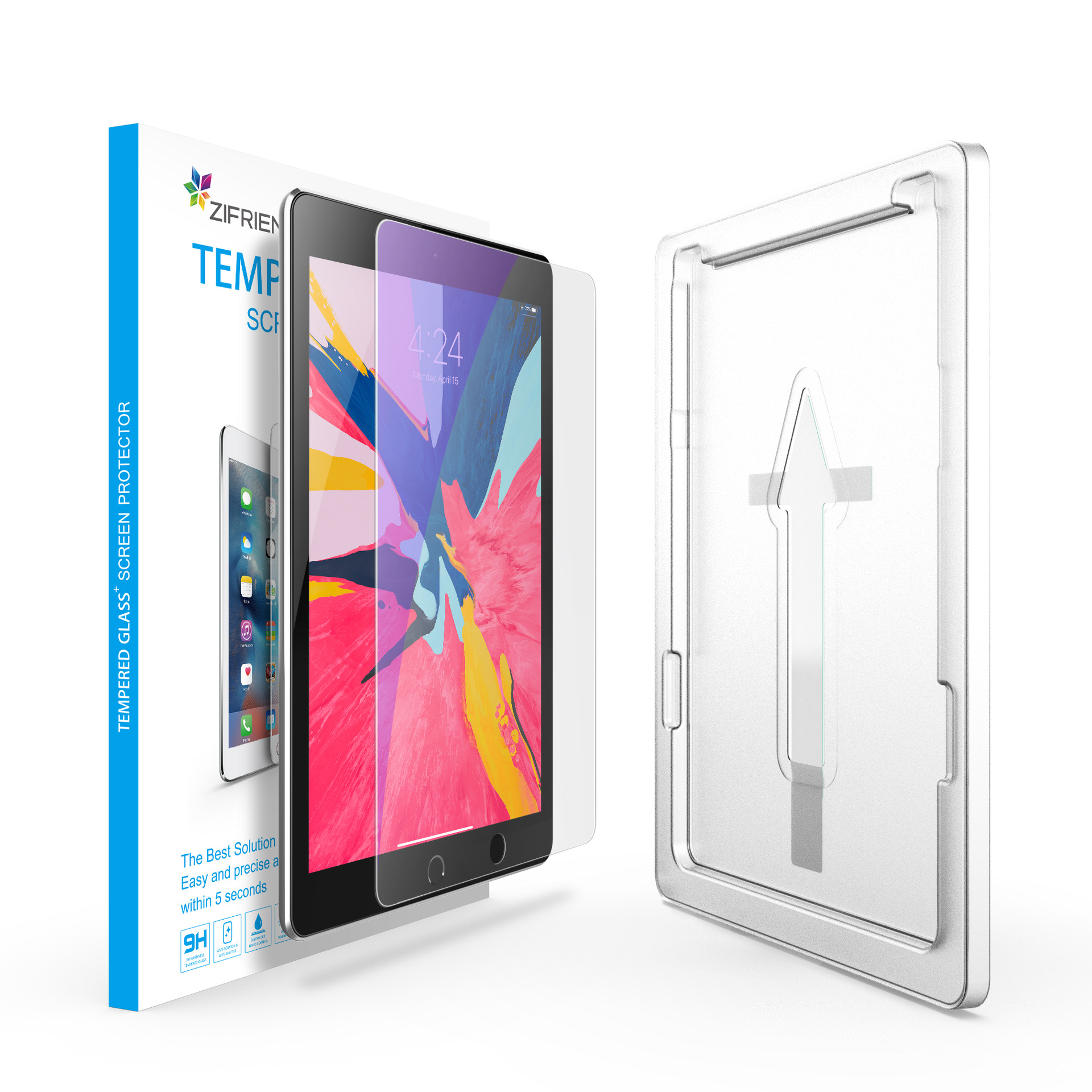 Ipad钢化膜适用new Ipad Air2 Pro9 7 10 5钢化膜保护贴膜神器